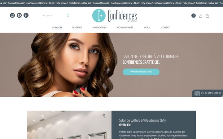 Screenshot ta' confidences-coiffure-gratte-ciel.fr