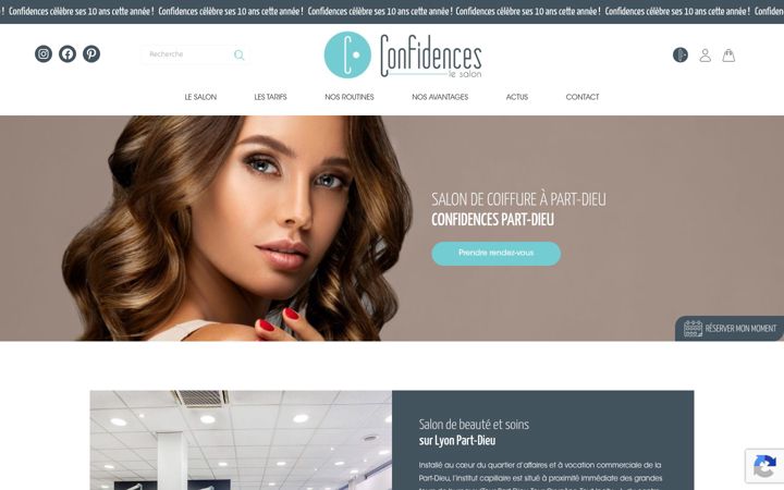 Screenshot ta' confidences-coiffure-part-dieu.fr