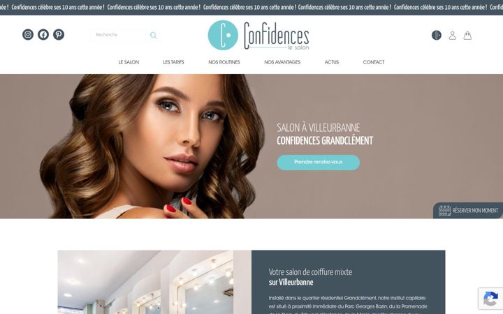 Screenshot ta' confidences-coiffure-villeurbanne.fr