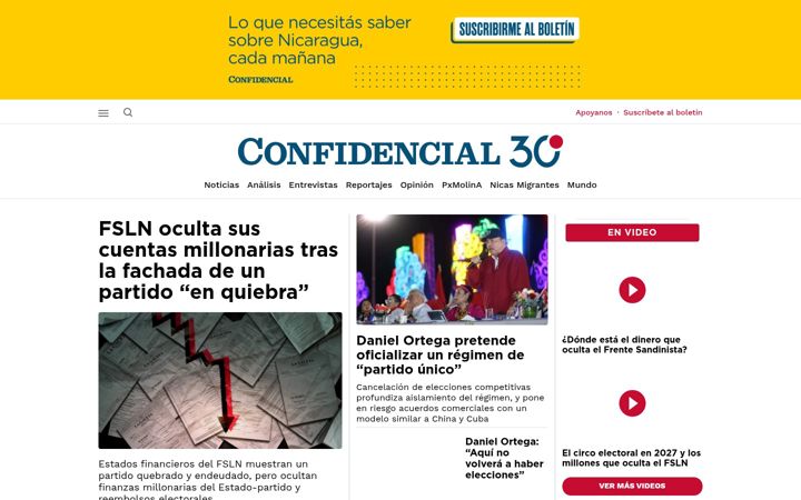 Screenshot of confidencial.digital