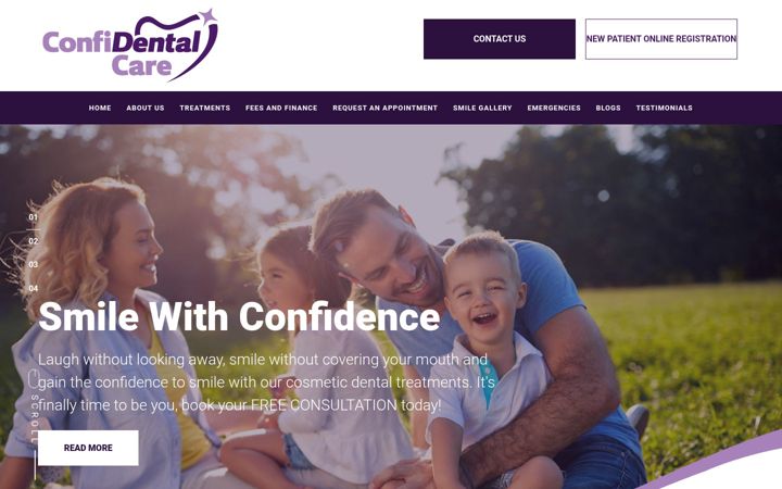Screenshot of confidentalcare.co.uk