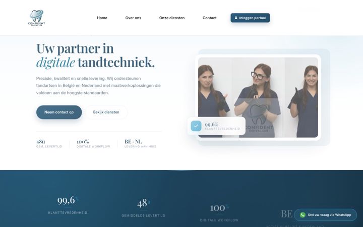 Screenshot of confidentallab.be