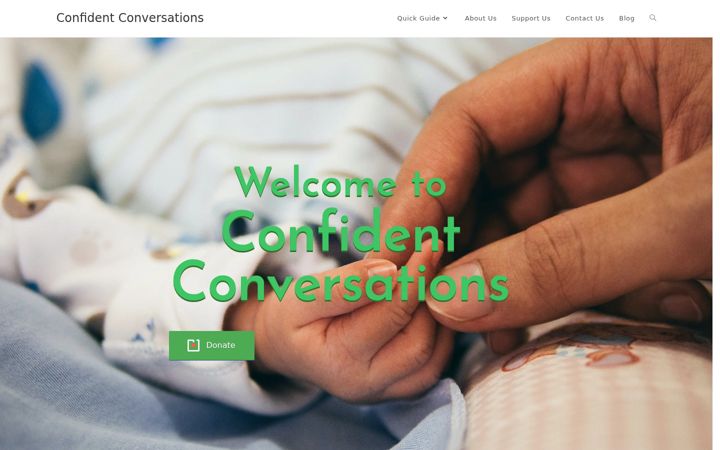 Képernyőkép: confidentconversationscharity.org