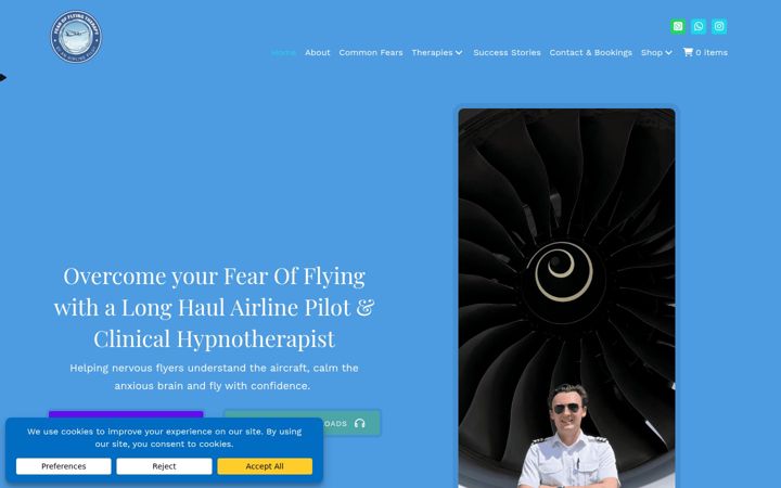 Screenshot of confidentflyers.com