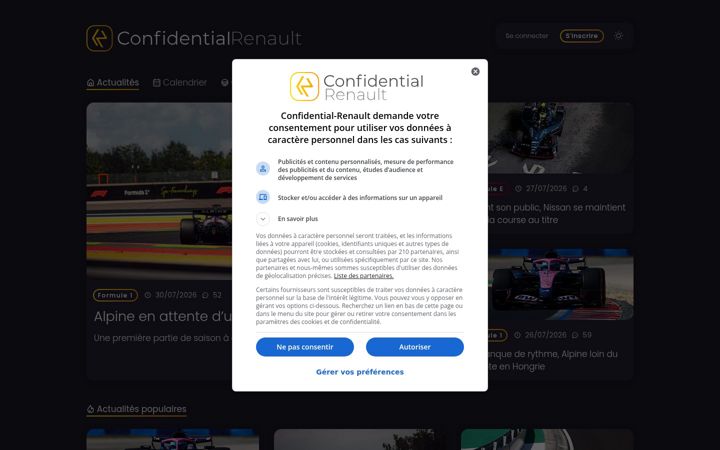 Screenshot of confidential-renault.fr