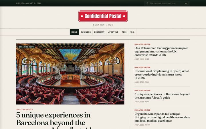 Screenshot of confidentialpostal.com
