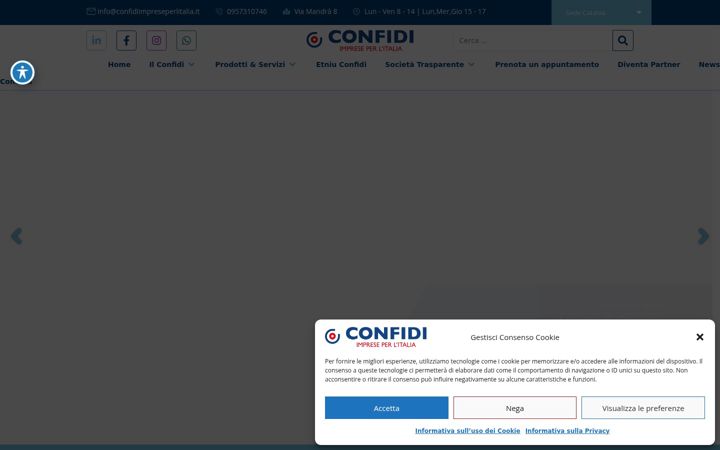 Snímek obrazovky confidiimpreseperlitalia.it