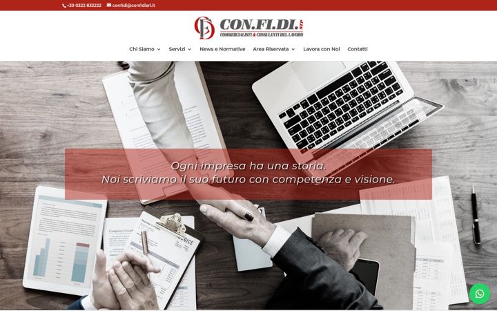 Screenshot of confidisrl.it