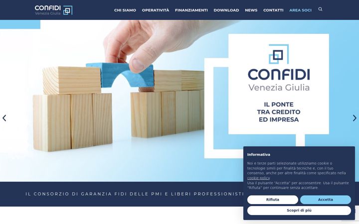 Screenshot of confidiveneziagiulia.it