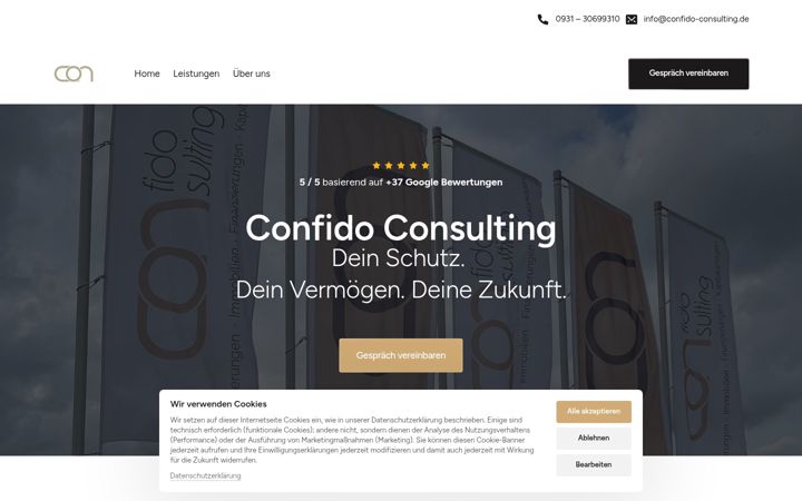 Screenshot of confido-consulting.de