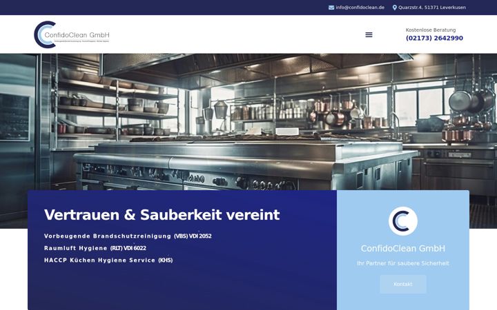 Screenshot of confidoclean.de