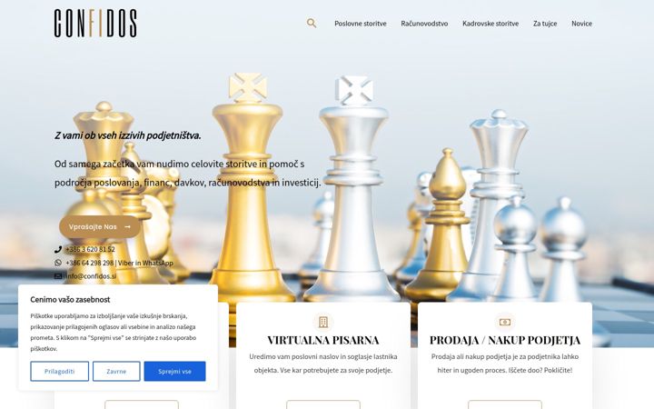 Screenshot of confidos.si