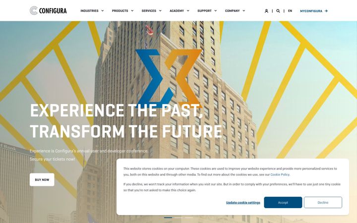 Screenshot of configura.com