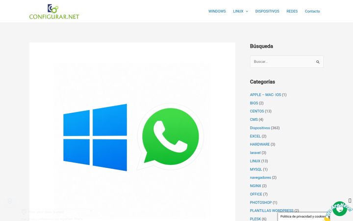 Zrzut ekranu configurar.net