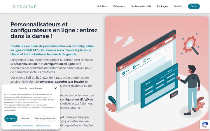 Screenshot of configurateur-en-ligne.com
