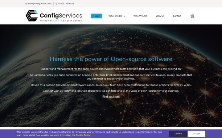 Screenshot of configuration.co.uk
