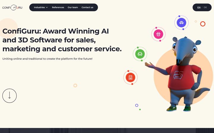 Screenshot van configuru.io