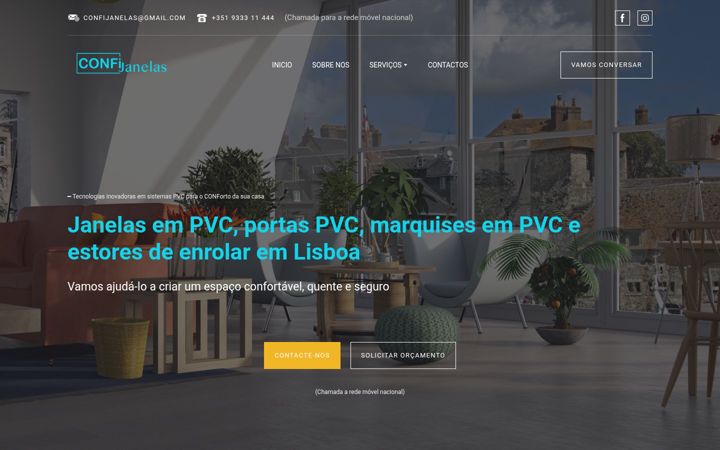 Screenshot of confijanelas.pt