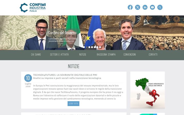 Skärmbild av confimipuglia.it