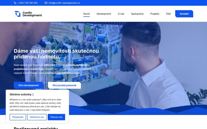 Screenshot van confin-development.cz