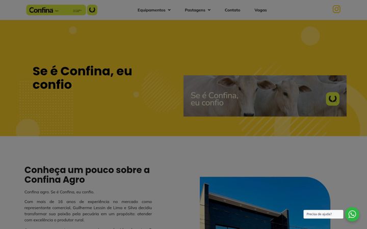 Screenshot of confinaagronegocios.com.br