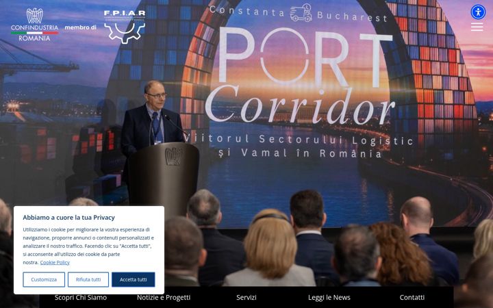 Screenshot of confindustria.ro