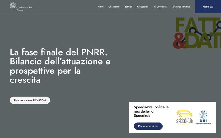 Skärmbild av confindustria.verona.it
