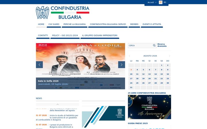 Screenshot of confindustriabulgaria.bg