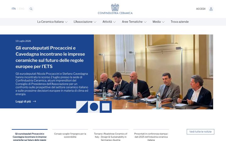 Screenshot of confindustriaceramica.it