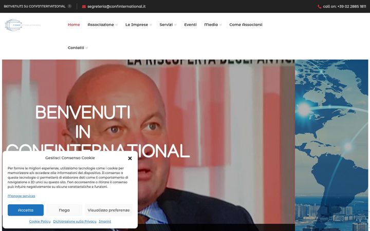 Screenshot of confinternational.it