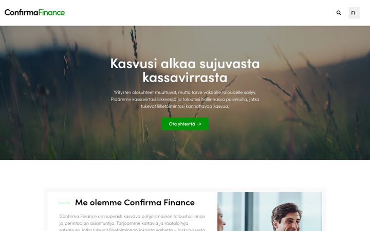 Screenshot of confirmafinance.com