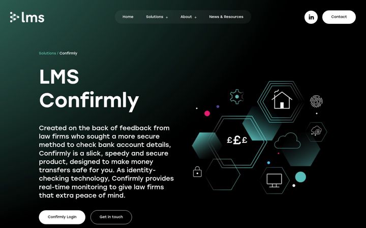 Screenshot of confirmly.co.uk
