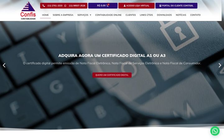 Screenshot of confis.com.br