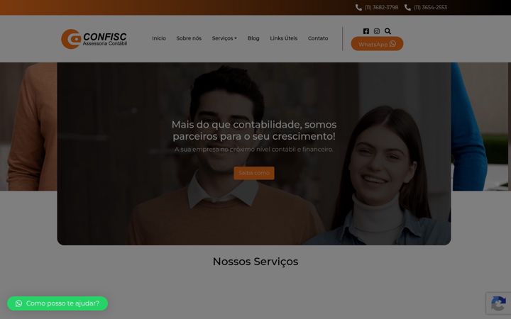 Ekrano kopija confisc.com.br