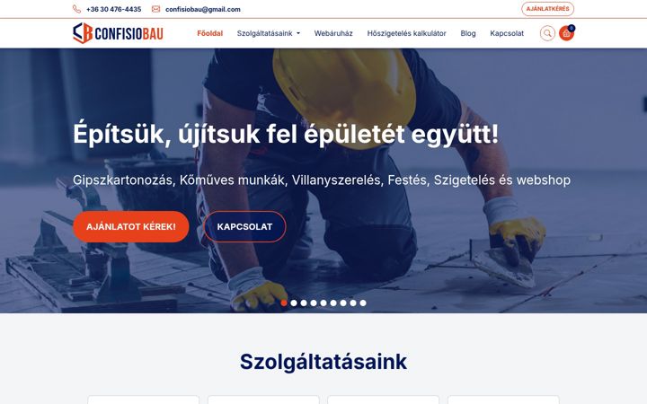 Screenshot of confisiobau.com