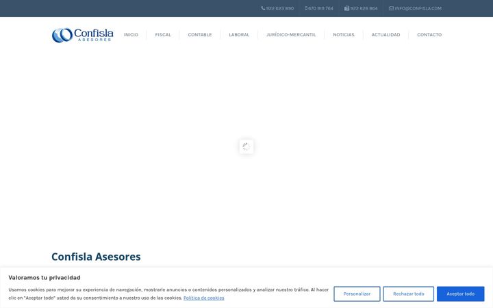 Screenshot of confisla.com