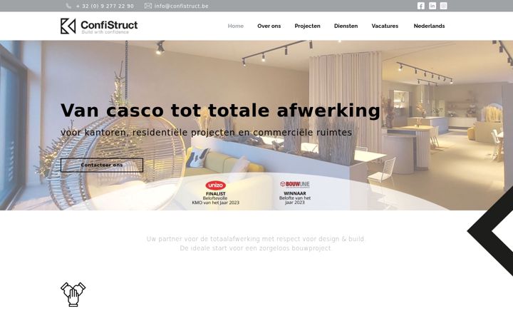 Screenshot of confistruct.be