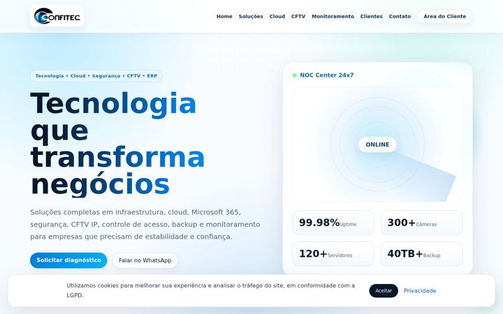 Screenshot of confitec-it.com.br