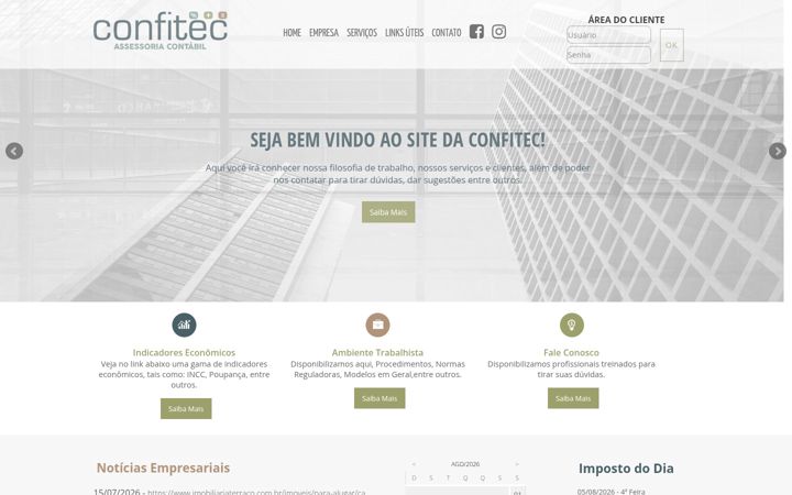 Ekrano kopija confitecassessoria.com.br