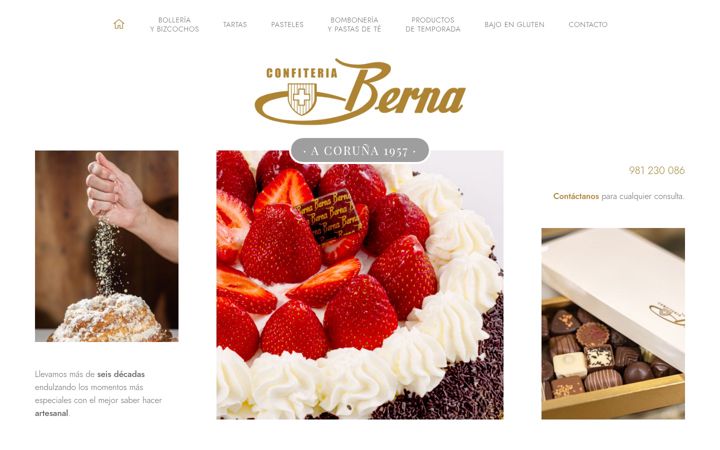 Screenshot of confiteriaberna.com