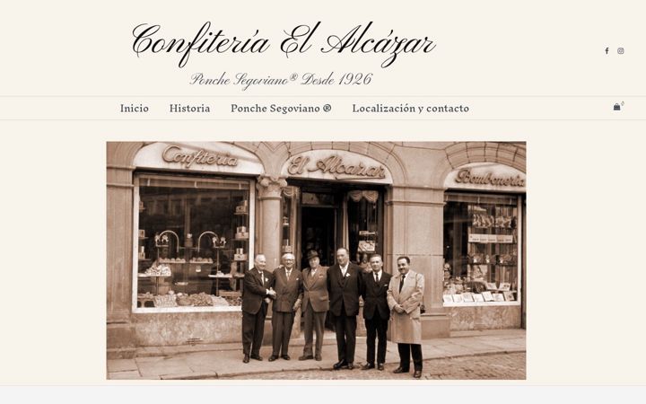 Screenshot of confiteriaelalcazar.com