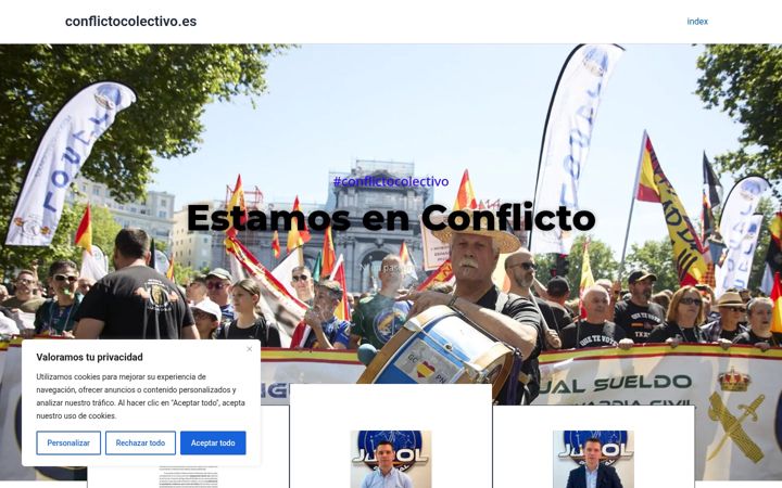 Screenshot of conflictocolectivo.es