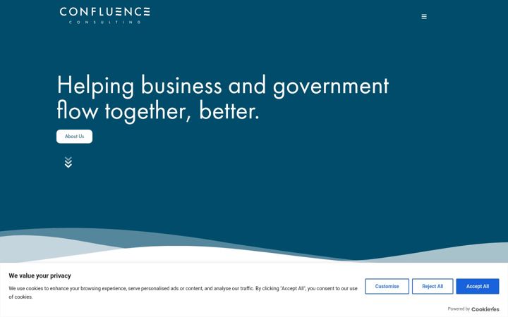 Screenshot of confluence-consulting.co.uk