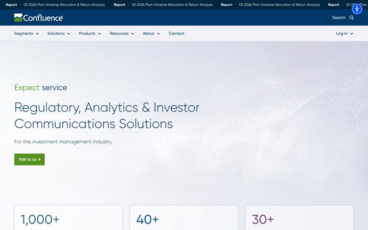 Screenshot of confluence.com