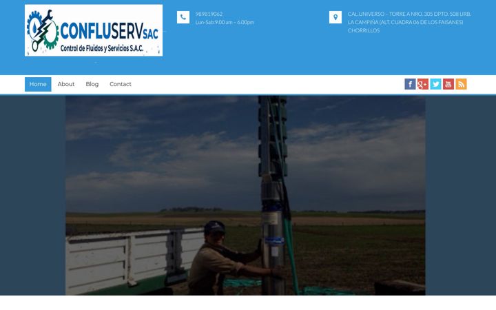 Screenshot of confluserv.com.pe
