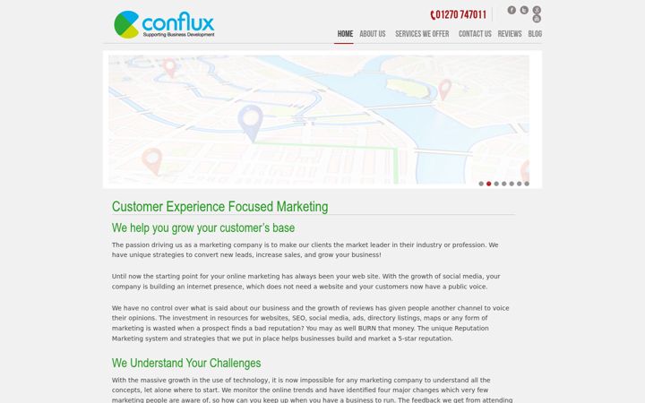 Screenshot of confluxconsultants.com