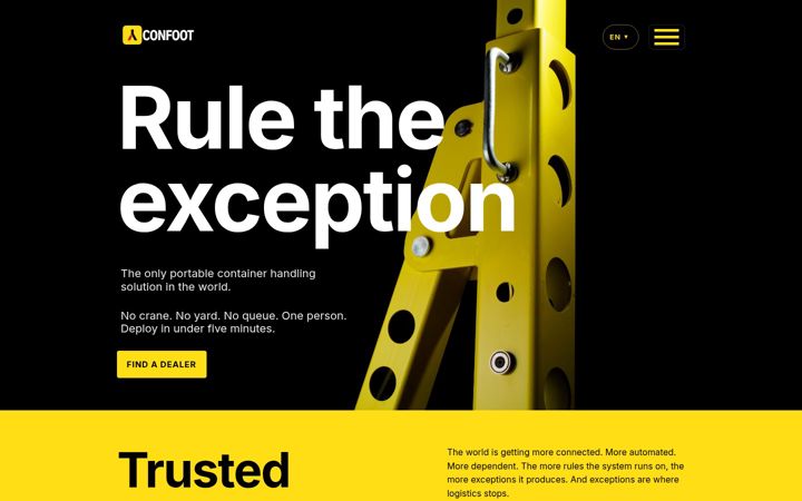 Screenshot of confoot.fi