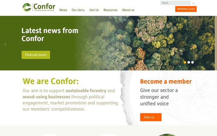 Screenshot του confor.org.uk