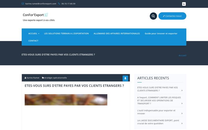 Screenshot of conforexport.com