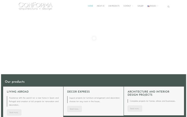 Screenshot of conformadesign.com